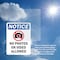 Signmission No Photos Or Video Allowed Sign With Symbol, 7 in W x Rectangle, Vinyl Decal OS-2PACK-NS-D-710-V-14753 - alternate 2